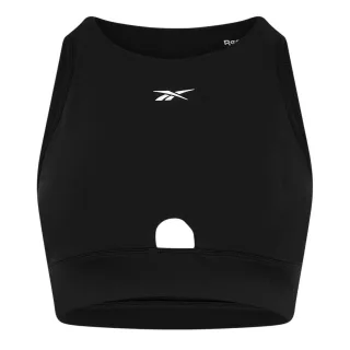 Reebok - Oberteil für Damen, Rundhalsausschnitt, Athletisch, eng geschnitten (Schwarz)