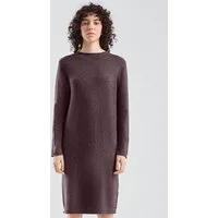 QS Midikleid Kleid Meliertes Strickkleid