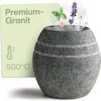 Praknu Saunasteine Sauna Verdampferschale aus robustem Granit – entspannende Duftmomente, (Einzelartikel, 1 St., 1 x Sauna Verdampferschale), Aromaschale für Aufgüsse – Kompakte Größe – Für Zuhause & Wellness