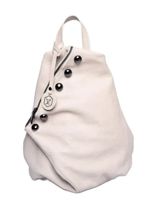 Luisa Vannini Beige Rindsledertasche