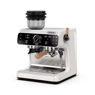 [EU Direct] HiBREW H7B Upgraded Dual Boiler Barista Pro Espresso Machine Built-in Grinder With 30 Size Settings for Cafe
