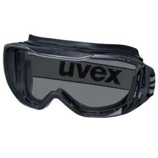 uvex megasonic Vollsichtbrille innen beschlagfrei, außen extrem kratzfest & chemikalienbeständig schwarz/grau - 9320280