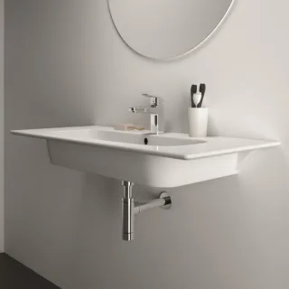 Ideal Standard i.life A Möbelwaschtisch T462101 104x46x15,5cm, 1 Hahnloch, mit Überlauf, weiß