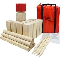GICO Spielzeug-Gartenset GICO Wikingerspiel XXL - Kubb Spiel Set, König 30 x 7 x 7 - 3263