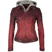 Gipsy by Mauritius Lederjacke Cascha in Vintage-Optik mit mit abzippbarem Sweat-Einsatz