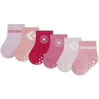 Converse Socken CHN CORE 6PK GRIP INF TOD SCKS im 6er-Pack, aus Baumwolle, Polyester und Elasthan