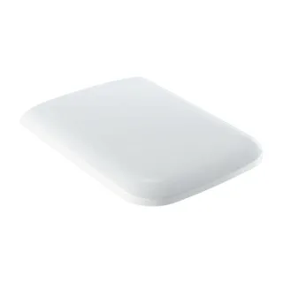 Geberit iCon Square WC-Sitz 571910000 Scharniere Messing verchromt, mit Absenkautomatik, weiß
