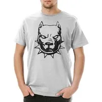 Urban Backwoods Print-Shirt Pit Dog Bull Herren T-Shirt Kette Bissiger Hund Rottweiler Bullterier (1-tlg) Dog Bulldog Staffordshire Terrier