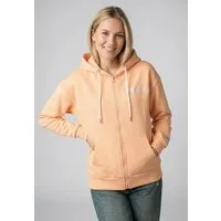 Eight2Nine Kapuzensweatjacke Damen ZIP Sweatjacke mit Backprint Hoodie, Kapuzenpullover, Zipperjacke mit Kängurutasche und Kapuze