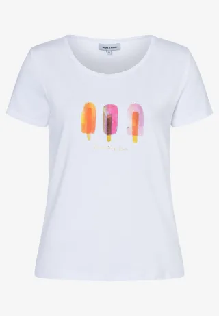 MORE & MORE - T-Shirt mit Eis weiß - Gr. - 42