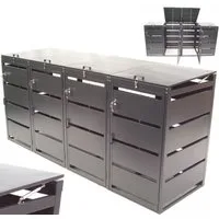 Apex Mülltonnenbox Mülltonnenbox Mülltonnenverkleidung 4er 240L 57062 Mülltonne (1 St)