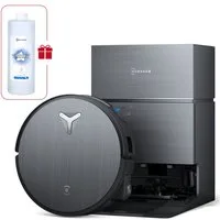 ECOVACS Saugroboter X11 Pro Omni, 19500 Pa, 75°C-Heißwasser-Wäsche mit Einweichfunktion, 110 W, OZMO Roller 2.0, ZeroTange 3.0, TruEdge 3.0, Heißlufttrocknung bei 63 °C, Maximale Steigfähigkeit 4 cm Höhe