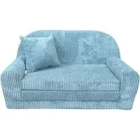 FORTISLINE Kindersofa Mini-Sofa Rosalia aus Cord – Komfort, Stil und Sicherheit für Ihr Kind, zusammenklappbar, waschbarer Bezug, keine Montage erforderlich