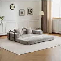 Leawin Sofa 4-in-1 Wohnzimmers sofa mit Schlaffunktion – faltbares Sofa, Platzsparendes Design für kleine Räume – Sofa, Liege und Bett in einem