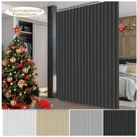 Jibenhome Vorhang Extra breite Raumteiler Vorhang für Terrassentür, Wasserdicht, Schiebevorhang für Wohnzimmer & Schlafzimmer Trennwand Sichtschutz