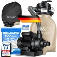 KESSER Sandfilteranlage, Sandfilter Sandfilteranlage 800g Filterbälle ersetzen 25kg