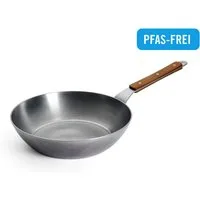 WOLL Schmorpfanne Woll Carbon Steel Hochrandpfanne, Karbon-Stahl (1-tlg), natürlicher Antihafteffekt nach dem Einbrennen