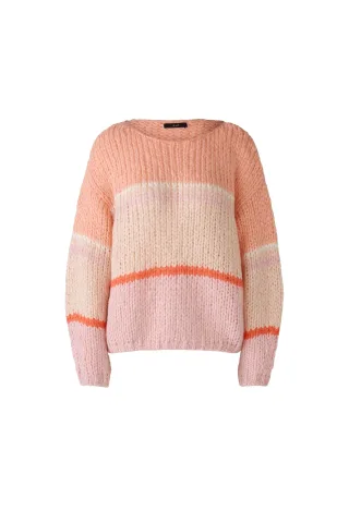 Oui - Pullover mit Wolle und Mohair rose orange - Gr. - 40