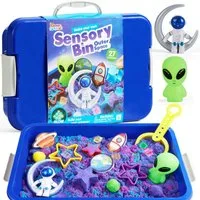 Klever Kits Sandform-Set Klever Kits Magic Sand Set Spielsand Baustelle Kinder Koffer Spielsand