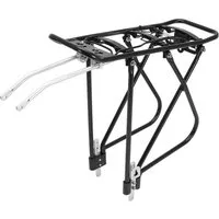 MidGard Fahrrad-Gepäckträger mit Rücklichthalterung verstellbar f. 26 - 28 Zoll Fahrradgepäckträger, aus Aluminiumlegierung, belastbar bis maximal 25 kg