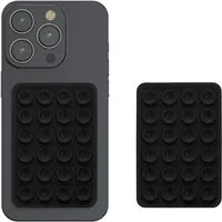 kwmobile Popsockets 2x Silikon Saugnapf Handyhalterung - Handy Halter selbstklebend, (2-tlg., 5,5 x 8cm Universal Halterung für Handyhüllen)