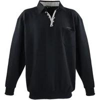 Lavecchia Sweatshirt Lavecchia Herren Sweatshirt LV-602 (Black, 7XL) Polo Langarmshirt
