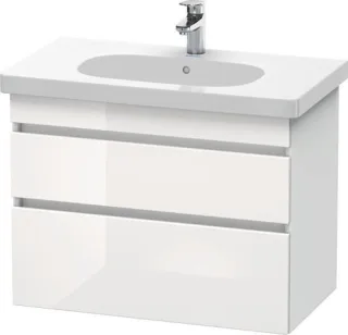 Duravit DuraStyle Waschtischunterbau wandhängend Weiß Hochglanz & Matt 800x453x610 mm - DS648402218 DS648402218