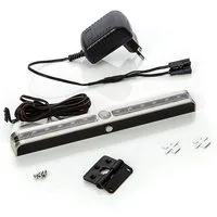 SO-TECH® LED Unterbauleuchte Orientierungsleuchte VIA warmweiß 12V / 0,9 W, mit Bewegungssensor, schwenkbar, 1er Set inkl. Netzteil