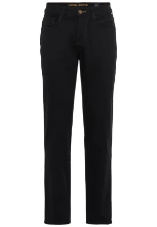 camel active - Straight fit: 5-Pocket Jeans - Houston schwarz - Gr. - 30