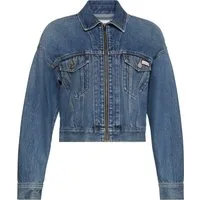 Calvin Klein Jeans Jeansjacke DENIM CROPPED JACKET Mit Rndhalsausschnitt, regular fit