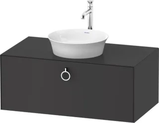 Duravit White Tulip Konsolenwaschtischunterbau wandhängend Graphit Seidenmatt 1000x550x408 mm - WT49 WT4981058580010
