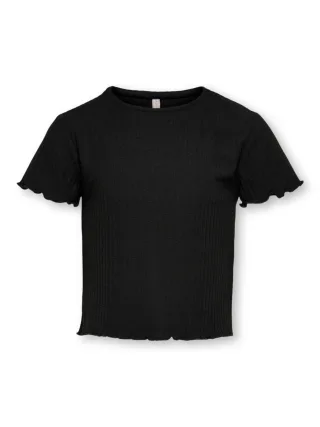 KIDS ONLY - KOGNELLA S/S O-NECK TOP NOOS JRS Black - Gr. - 140