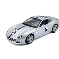 Bburago Modellauto Ferrari California T The Hot Rod (silber), Maßstab 1:18, detailliertes Modell