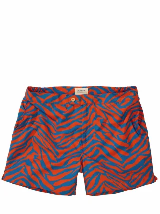 Pier Sicilia Herren Badeshorts Luchino Orange 100 % Polyester