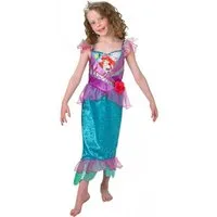 Rubie´s Prinzessin-Kostüm Disney Prinzessin Arielle Glanzkostüm für Kinder, Klassische Märchenprinzessin aus dem Disney Universum