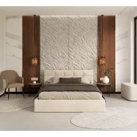 thematys Polsterbett Bett Stauraumbett aus Velours, 120x200, 140x200, 160x200, 180x200cm (MADE IN EU - mit hochwertigem Velours Bezug Trinity, Bettrahmen, Bett, Optional mit Matratze bestellbar, mit großen gepolsterten Kopfteil, mit Bettkasten zum au