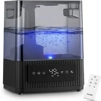 FOHERE Luftbefeuchter 6L Warm- und Kaltnebel Luftbefeuchter für Zuhause, 6 l Wassertank, 2-in-1 Warm- und Kaltnebel