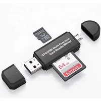 TradeNation Speicherkartenleser Kartenleser Speicherkartenleser Micro SD Card Reader Micro USB OTG, USB 2.0