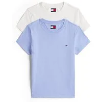 Tommy Jeans T-Shirt TJW 2PACK C-NECK TEE (Packung, 2-tlg., 2er) mit Logo-Stickerei