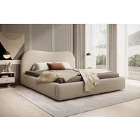 Compleo Polsterbett Boucle ROSI, mit Bettkasten und Lattenrost, Doppelbett