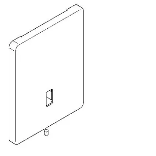 KWC Aquarotter Edelstahlabdeckplatte, F5, 120x150 mm, Sensorhalterung, 2030068769, 2030068769 2030068769