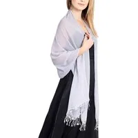 Zaewry Modeschal Spitze Stola für Abendkleider mit Quasten Damenschal, für Abend Party Mesh Hochzeit Schals