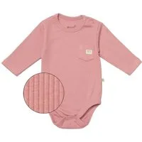 biorganic Langarmbody Baby Nature Relax Modal für Jungen und Mädchen Unisex Langarm (1-tlg) gerippte Textilstruktur (Ripp), Modal und Bio-Baumwolle, Größe 56 - 86
