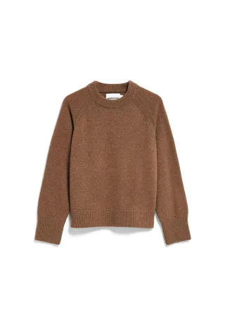 Armedangels - WOOL KNIT SWEATER claystone melange - Gr. - L