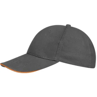 SOLS Unisex Buffalo Baseballkappe (Grau/Orange)