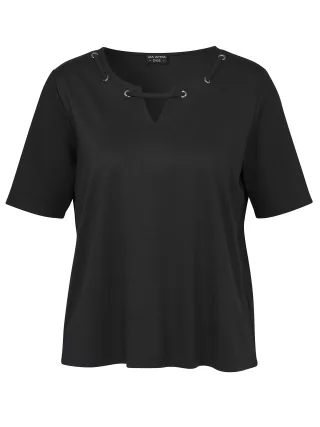 VIA APPIA DUE - T-Shirt Rundhals 1/2 Arm schwarz - Gr. - 44