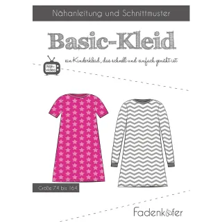 Fadenkäfer Schnitt "Basic-Kleid" für Kinder