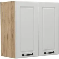 Vicco Hängeschrank R-Line, Weiß Landhaus/Goldkraft Eiche, 60 cm (1-St)