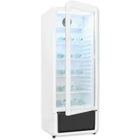exquisit Getränkekühlschrank GKS220-GT-431D weiss, 152,5 cm hoch, 54 cm breit, Alles auf einen Blick dank Isolierglastür und übersichtliche Lagerung