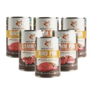 Wildfang Nassfutter Mix 6 x 400g - BARF Qualität